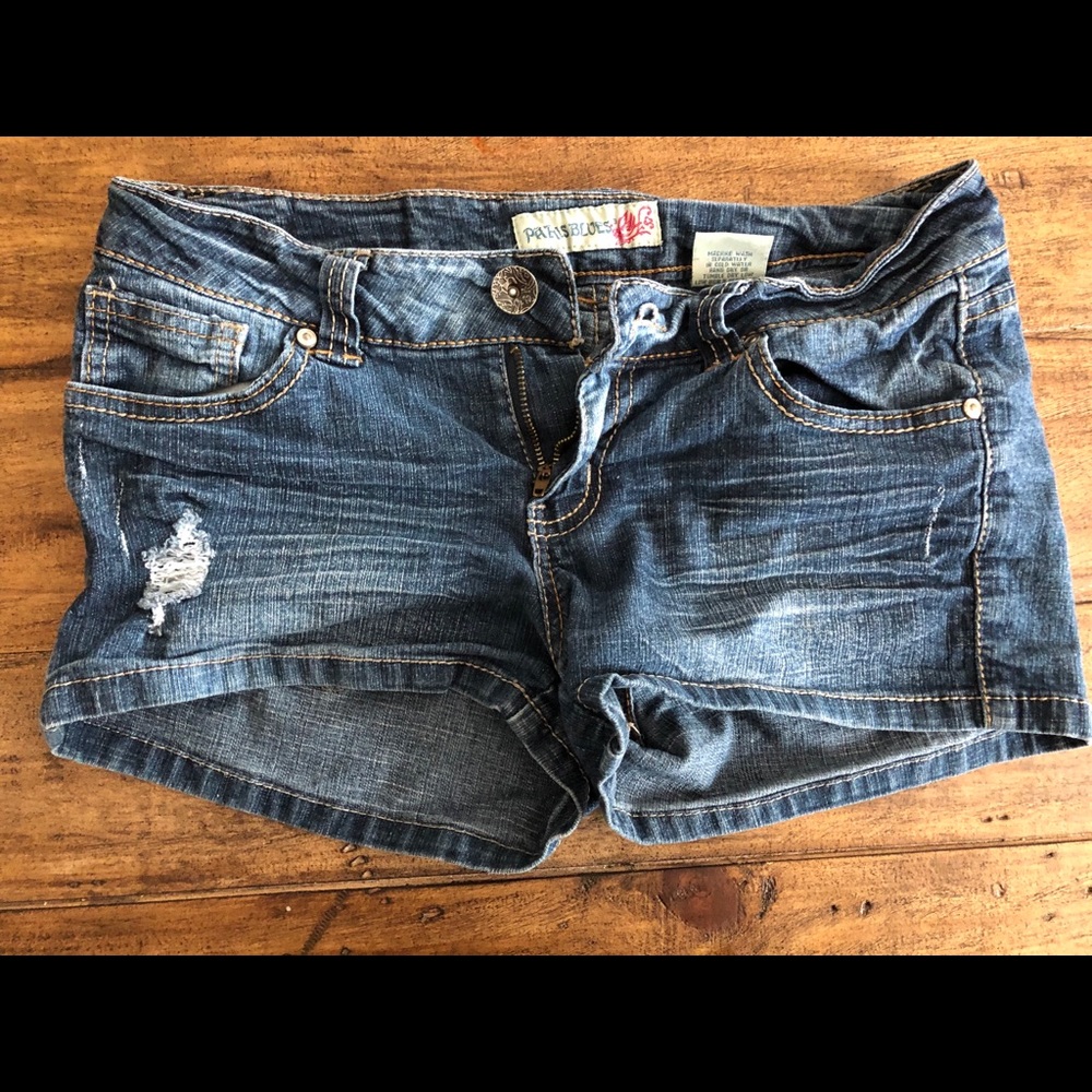Ripped Jean Shorts